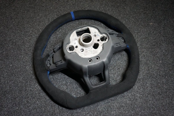 Volkswagen Polo MK6 AW1 Bespoke Custom Alcantara / Leather Steering Wheel (CUSTOM / GTI / R Line / GT 2018 - 2021 Models)