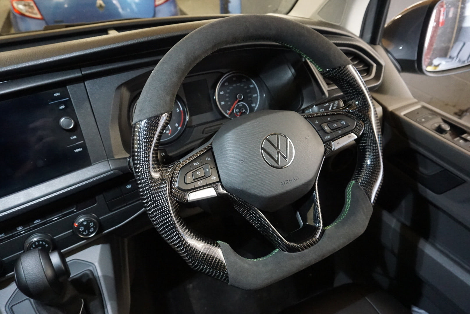Volkswagen Transporter T6.1 Carbon Fibre Steering Wheel (2020+ Models)