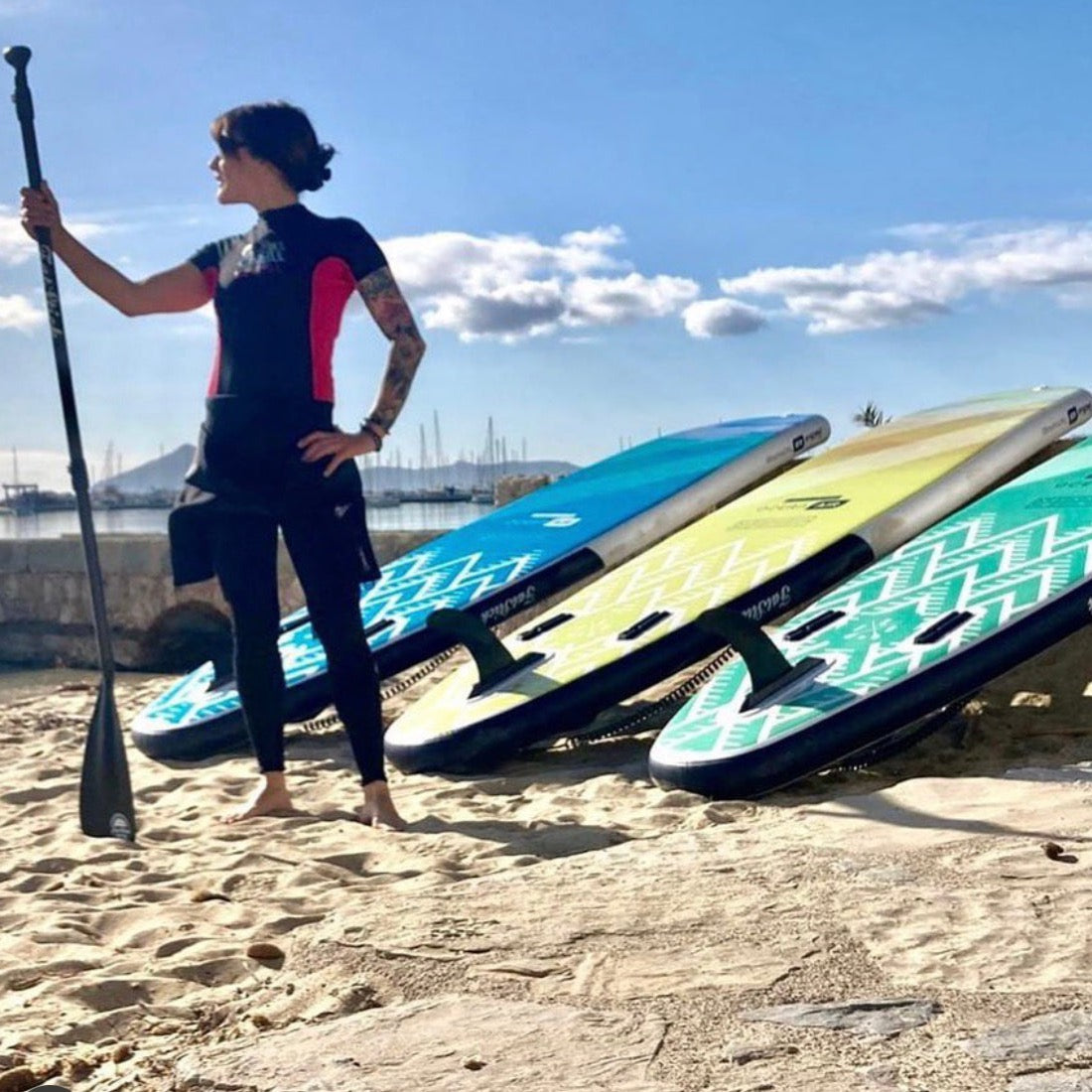 Pure Art 10'6 Inflatable Stand Up Paddle Board SUP Package | With SEAT