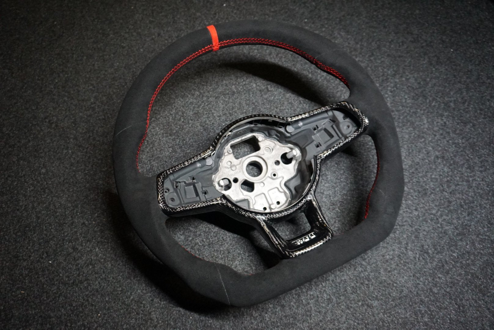 Volkswagen Polo MK6 AW1 Bespoke Custom Alcantara / Leather Steering Wheel (CUSTOM / GTI / R Line / GT 2018 - 2021 Models)