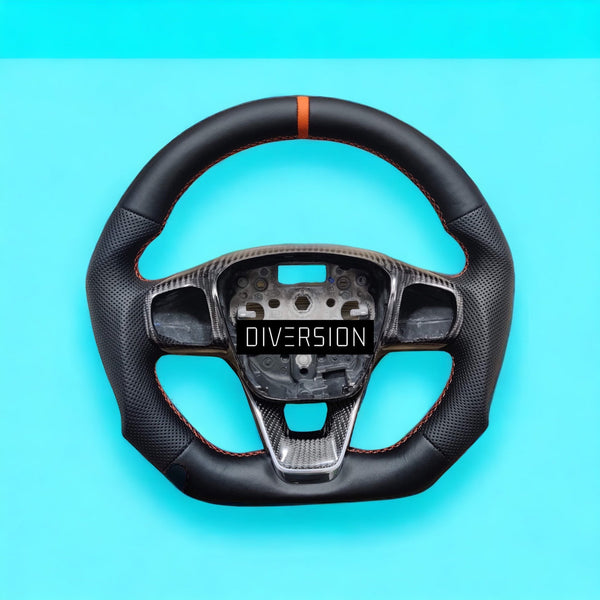 Ford Transit MSRT Leather / Carbon Fibre Custom Steering Wheel (2018 - Present)