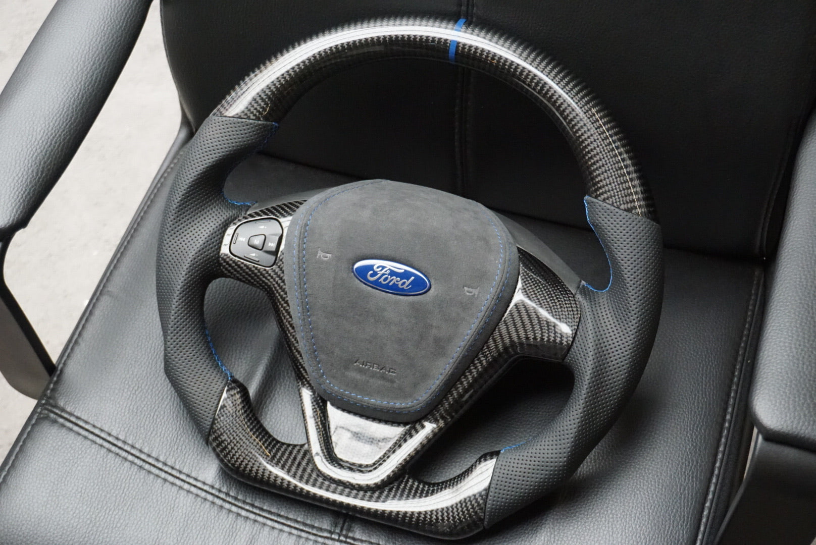 Ford Fiesta Carbon Fibre Custom Steering Wheel (MK7 / MK7.5 - 2009 to 2017)