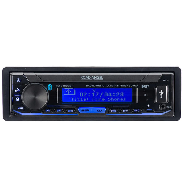 Road Angel RA-S180DBT Mechless Digital Media Player Car Stereo Headunit Bluetooth DAB USB SD AUX