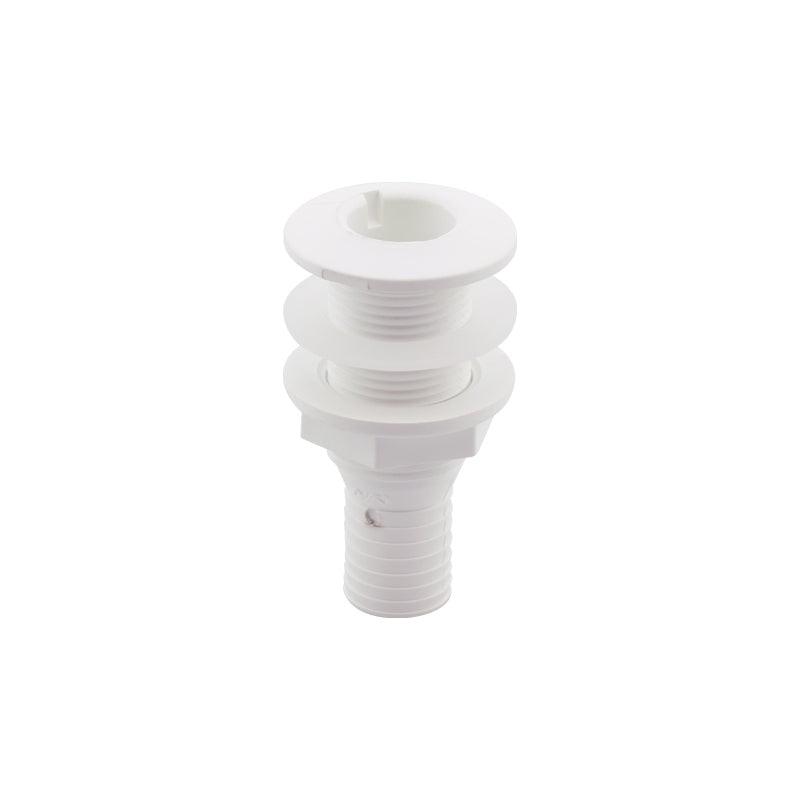 Thru-Hull Fitting 25 mm (1") Hose Barb White | 4Boats
