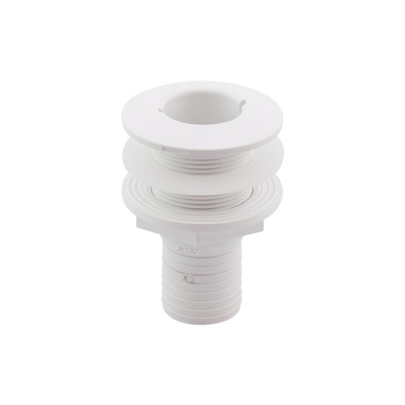 Thru-Hull Fitting 38 mm (1½") White Hose Barb | 4Boats
