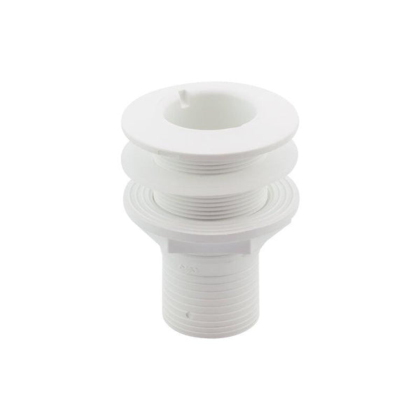 Thru-Hull Fitting 51mm (2") White — Hose Barb | 4Boats