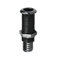 Thru-Hull 30 mm hose barb, 1 in through-hull, black | 4Boats