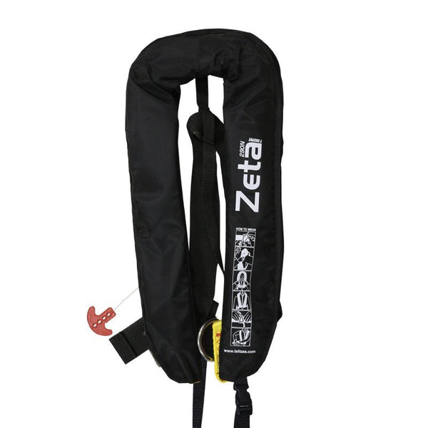 Zeta Infl 290N Auto Inflatable Lifejacket, Adult Black | 4Boats
