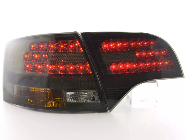 FK Pair LED Rear Lights Taillights LED Lightbar DRL Audi A4 B7 8E Avant 04-08 black LHD