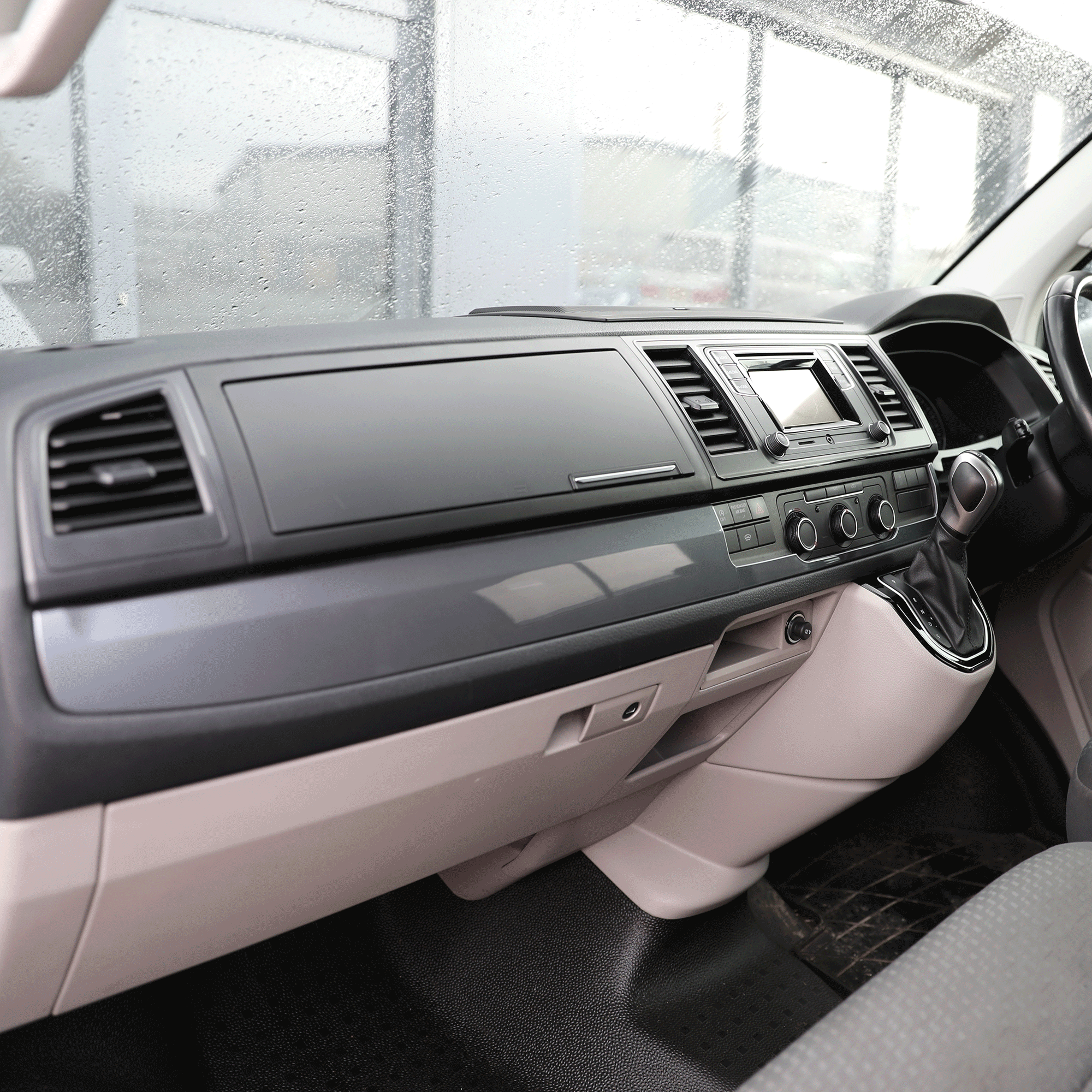 For VW Transporter T6 RHD Lower Dash Trim Gun Metal Grey – Interior Styling Accessories