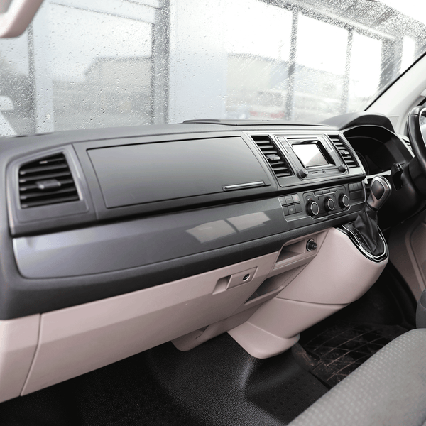 For VW Transporter T6 RHD Lower Dash Trim Gun Metal Grey – Interior Styling Accessories