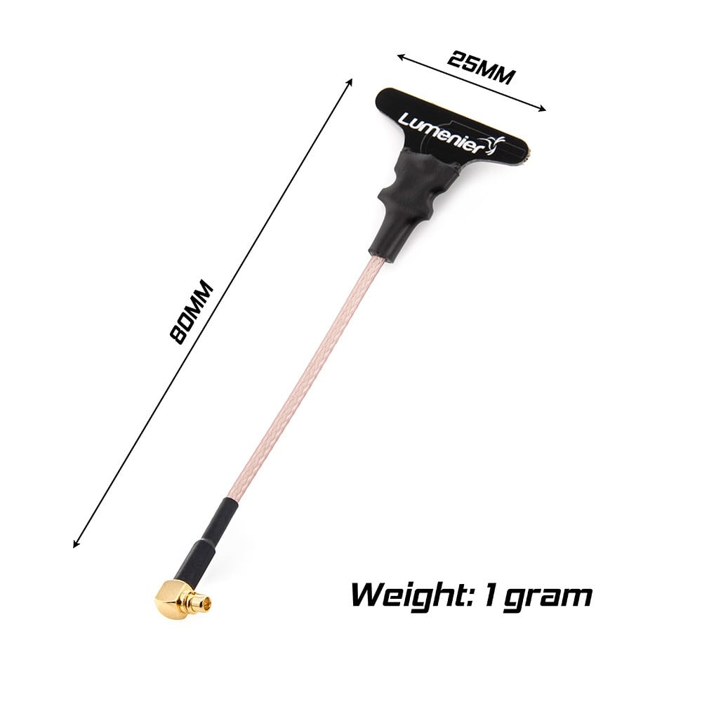 TrueRC D-Pole Micro Dipole 5.8GHz Antenna (MMCX, U.FL)