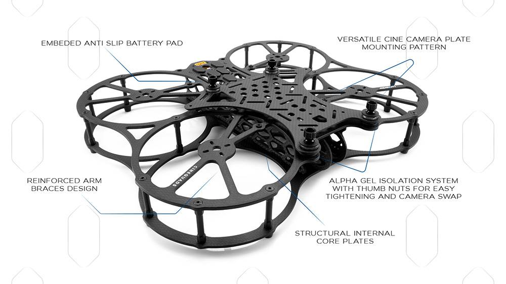 Lumenier QAV-PRO Whoop 5" Cinequads Edition Frame