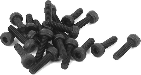 10pc M2 Cap Head Hex Screw Pack Black