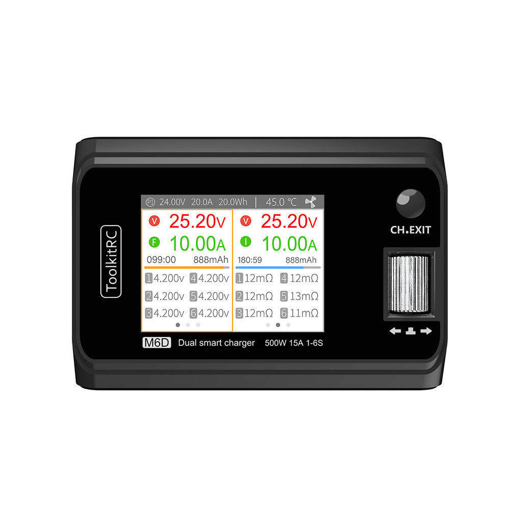 ToolkitRC M6D Compact Dual Channel 250w 15A x 2 DC Charger