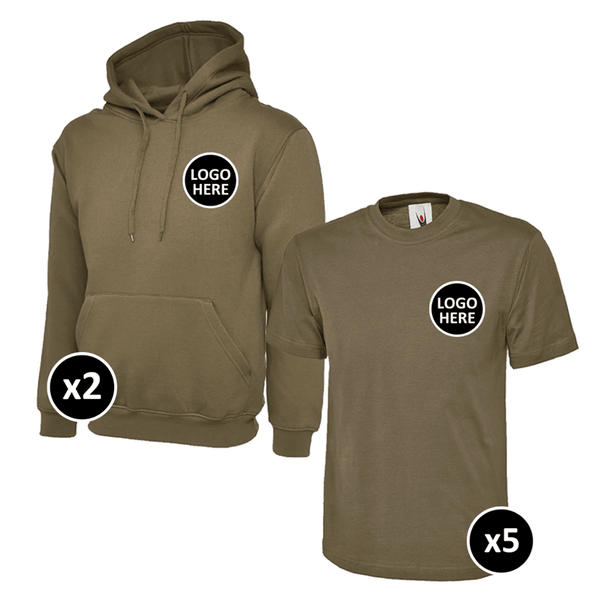 Uneek Hoodie & T-Shirts Bundle - 7 Items