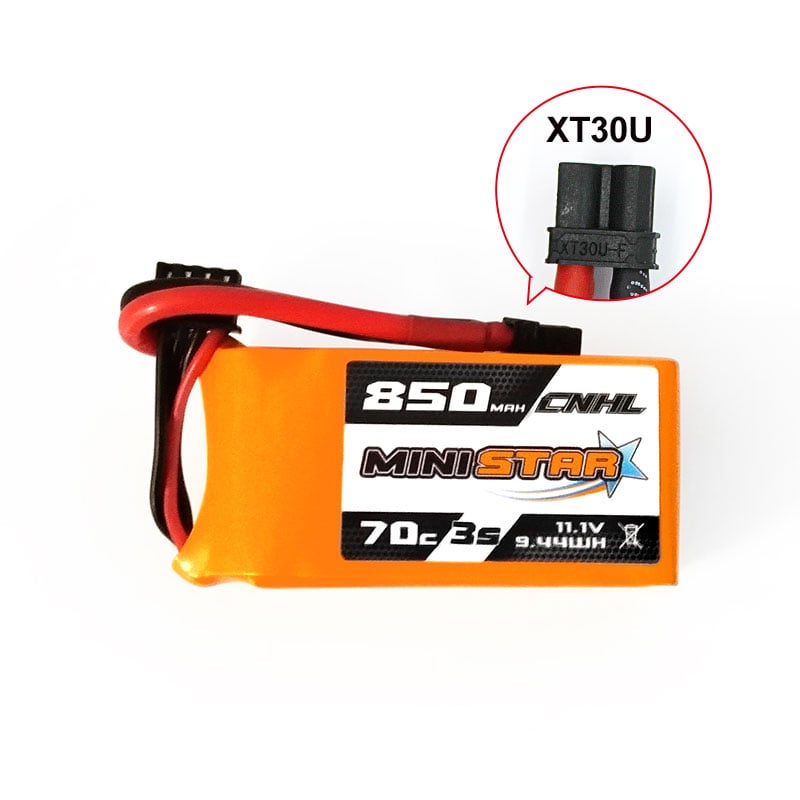 CNHL Ministar 850mAh 11.1V 3S 70C Lipo Battery XT30