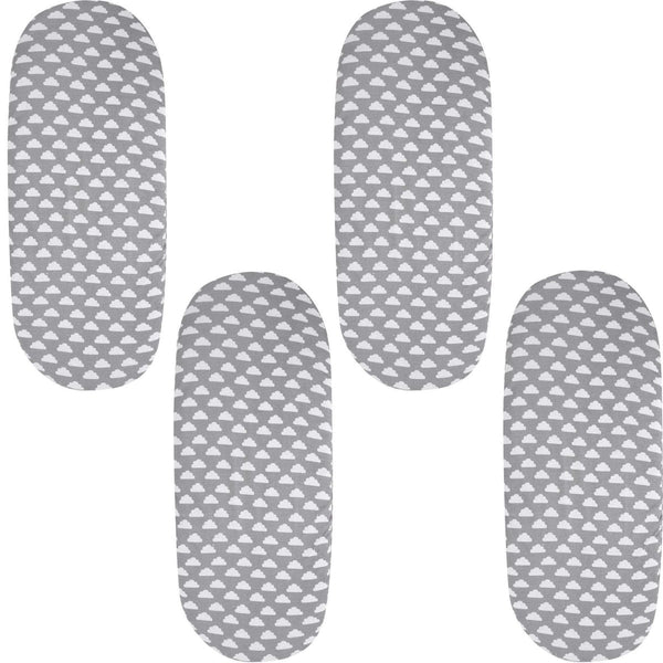 Moses Basket Jersey Fitted Sheet 100% Cotton - Pack Of 4