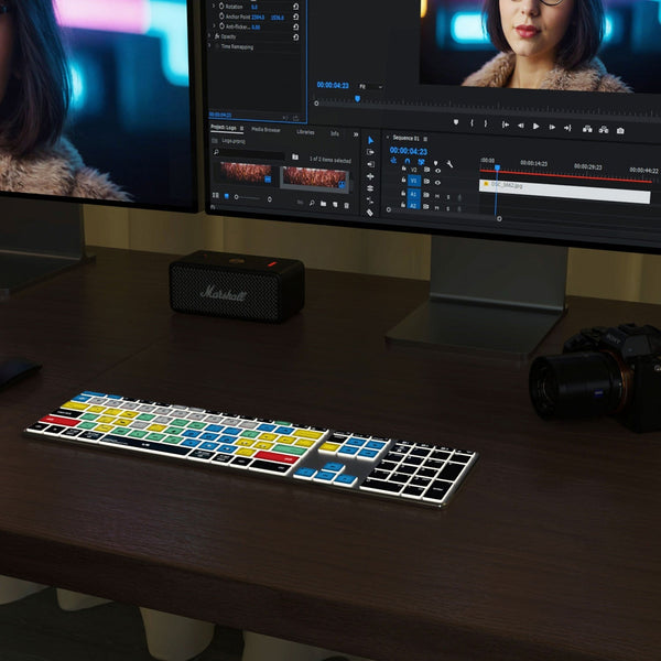NEW Adobe Premiere Pro Keyboard | Backlit & Wireless | Mac and PC