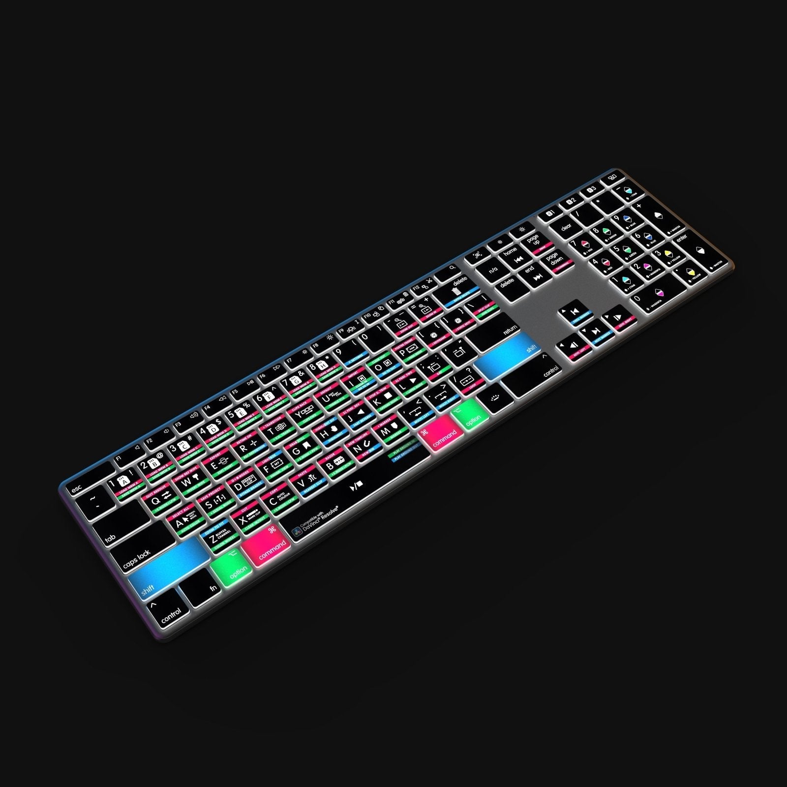NEW Davinci Resolve Keyboard | Backlit & Wireless | Mac and PC