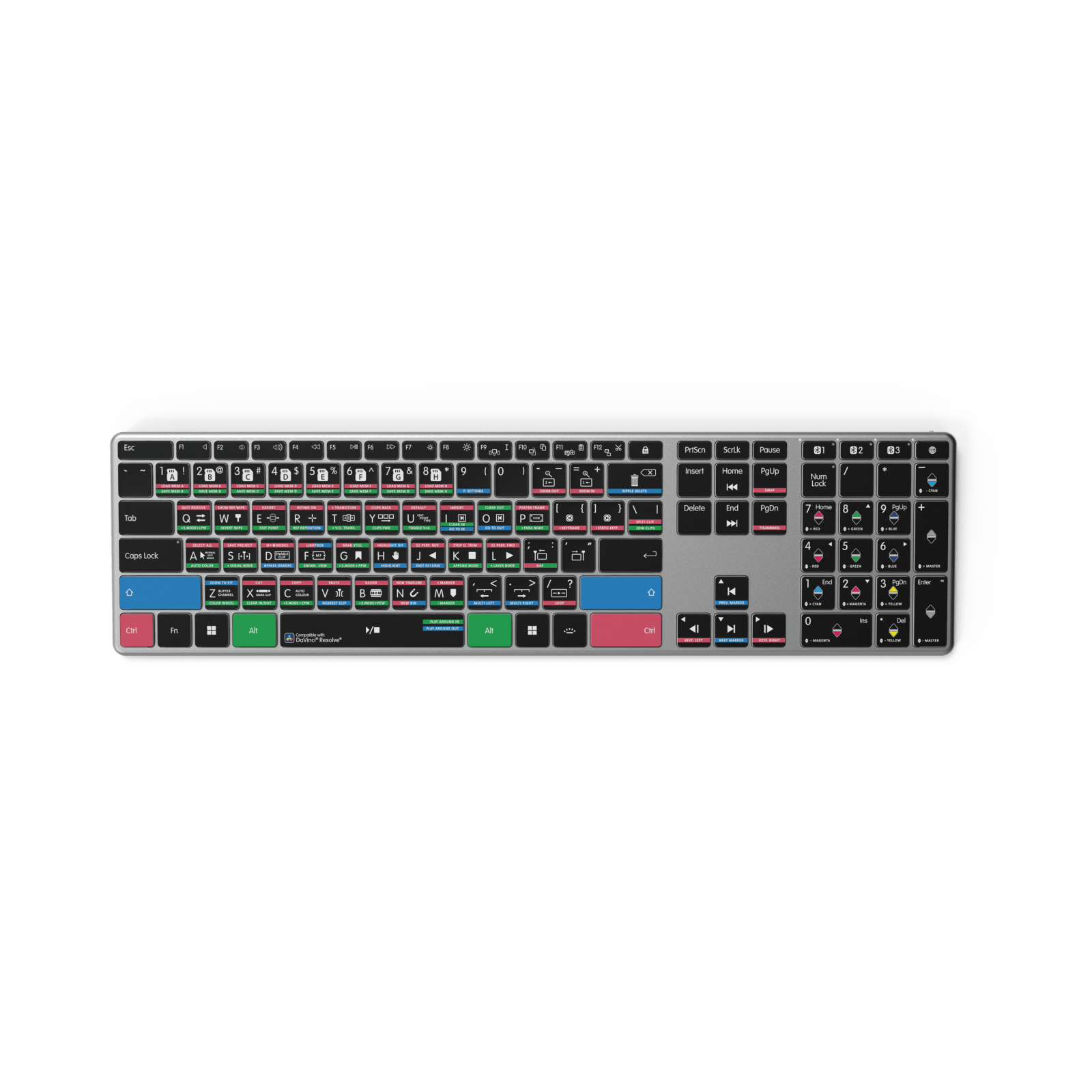 NEW Davinci Resolve Keyboard | Backlit & Wireless | Mac and PC