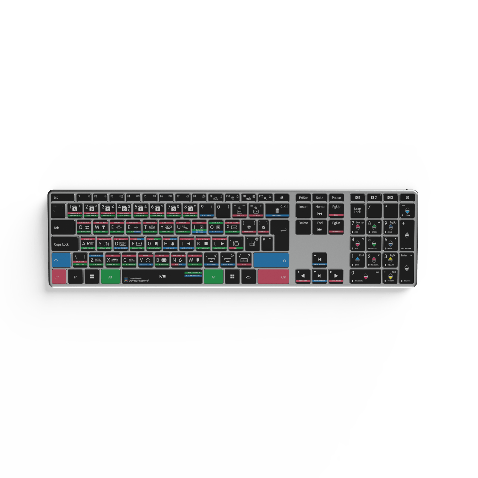 NEW Davinci Resolve Keyboard | Backlit & Wireless | Mac and PC