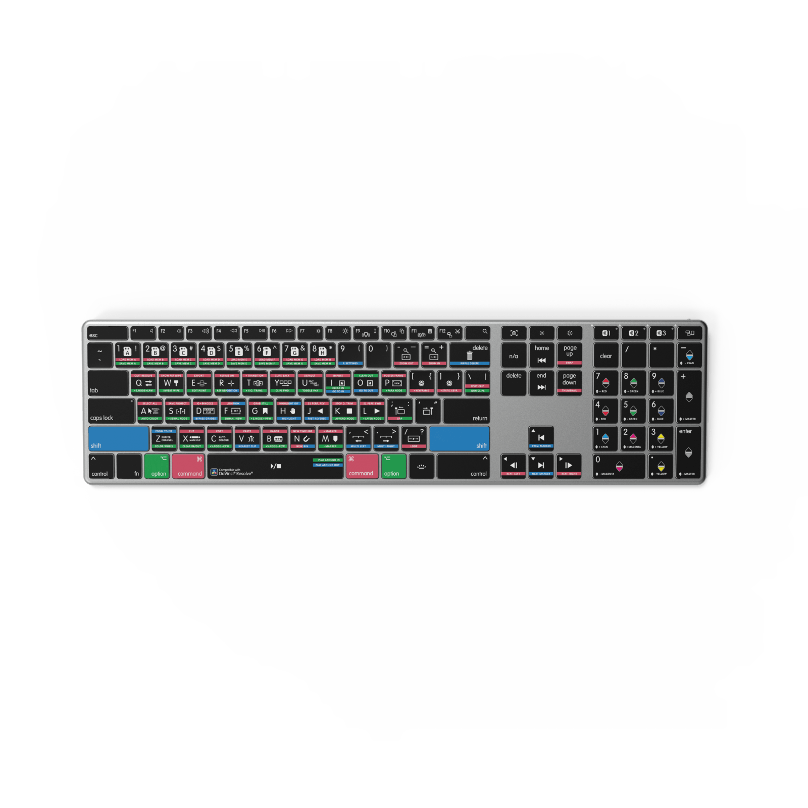 NEW Davinci Resolve Keyboard | Backlit & Wireless | Mac and PC