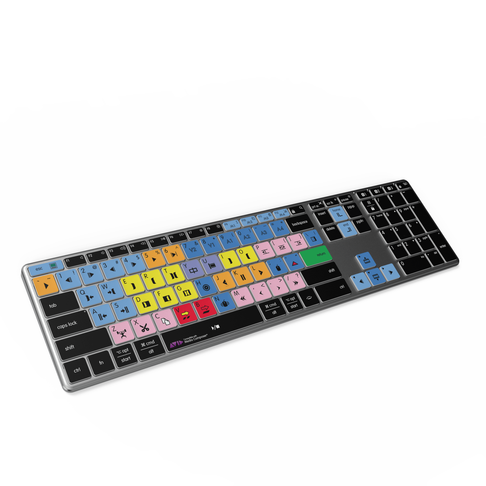 NEW Media Composer Keyboard | Backlit & Wireless | Mac and PC