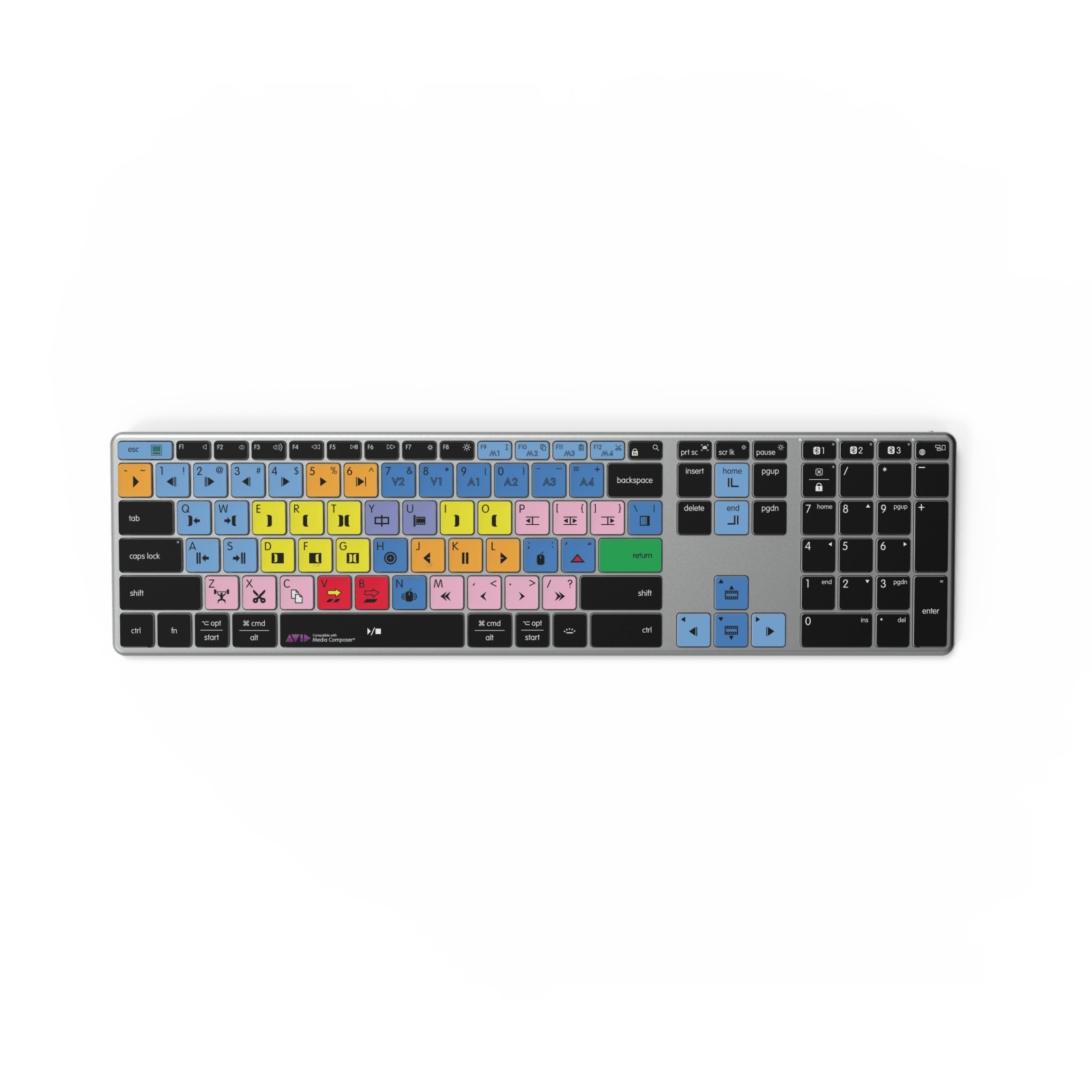 NEW Media Composer Keyboard | Backlit & Wireless | Mac and PC