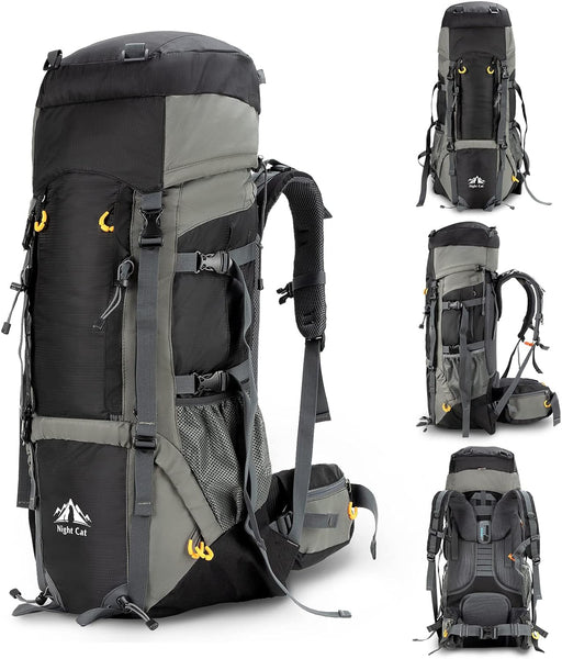 70L Night Cat Hiking Backpack with Internal Frame