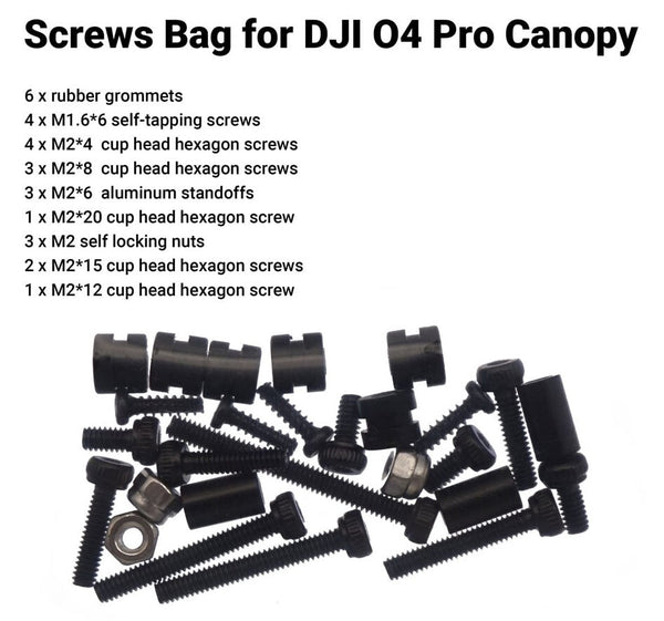 TuneRC DJI O4 Pro Air Unit Mount (PETG+Screw Bag)