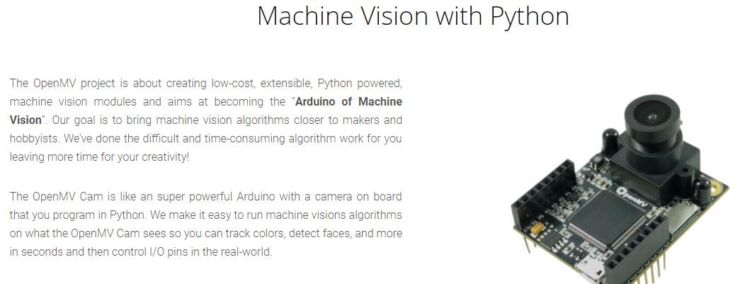 OpenMV Cam H7 - Machine Vision w/ MicroPython