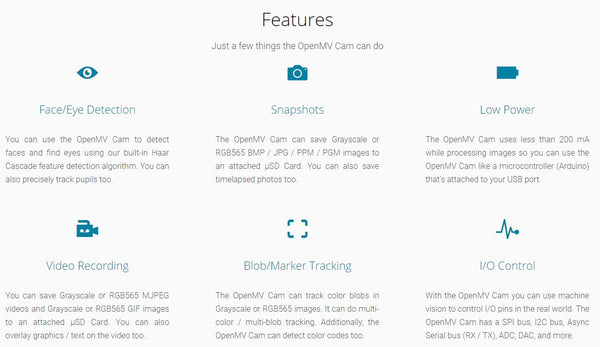 OpenMV Cam H7 - Machine Vision w/ MicroPython