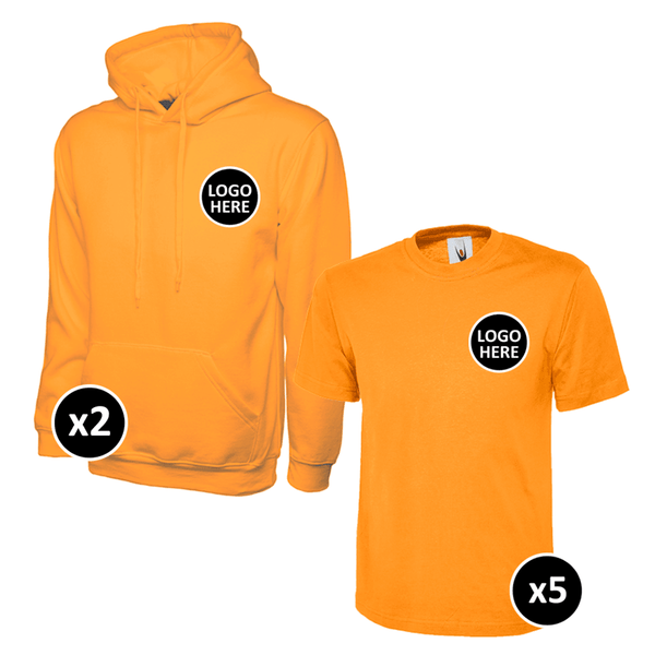 Uneek Hoodie & T-Shirts Bundle - 7 Items