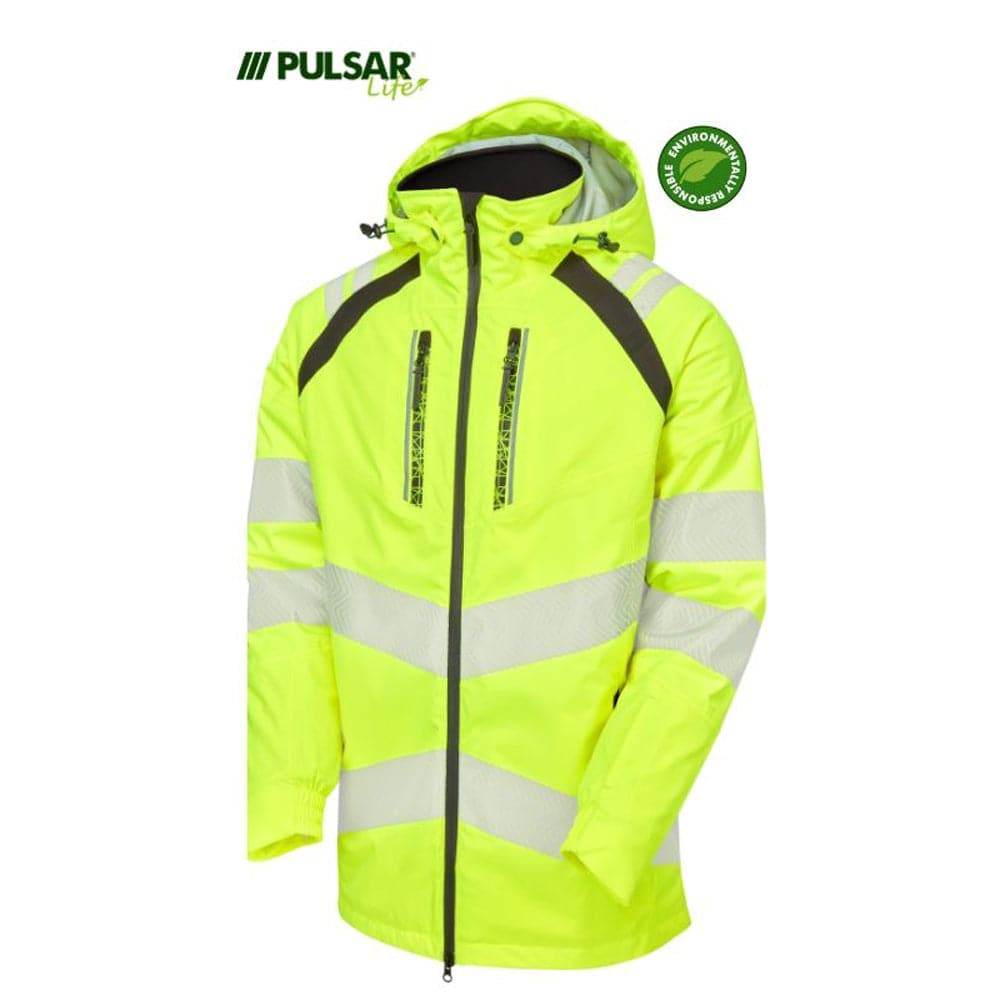 PULSAR® LIFE LFE918 GRS Hi-Vis Insulated Waterproof Parka Yellow