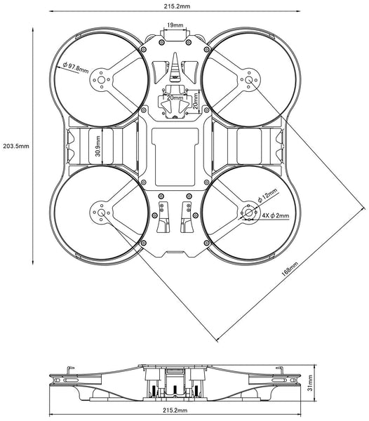 BetaFPV Pavo360 Invisible Whoop Frame