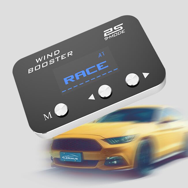 WINDBOOSTER 2S OBD Acceleration Performance Throttle Controller & Pedal Remap - Utilising Chip Tuning / Electronic Engine Tuning - Econ / Sport / Sport+ / Race Modes - OLED Display