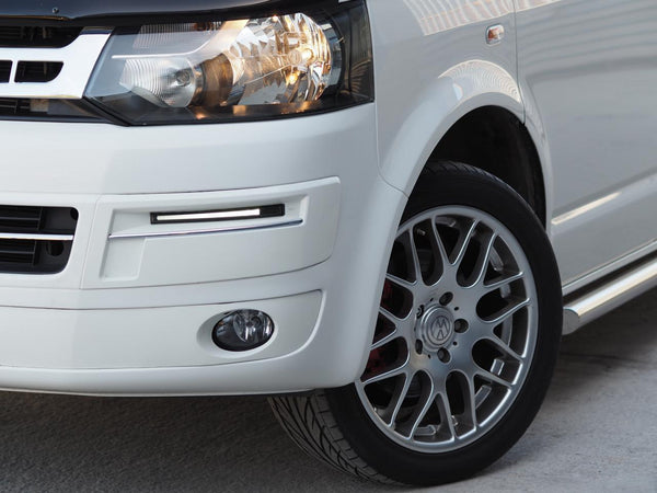 For VW T5.1 Transporter Light Bar Version DRL, Daylight Smoke DRL Painted and Ready to Fit