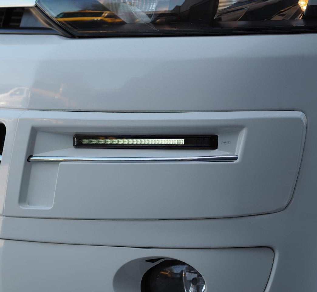 For VW T5.1 Transporter Light Bar Version DRL, Daylight Smoke DRL Painted and Ready to Fit