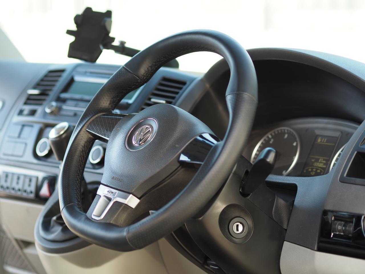 For VW T5.1 Transporter Premium Leather Steering Wheel Replacement Upgrade