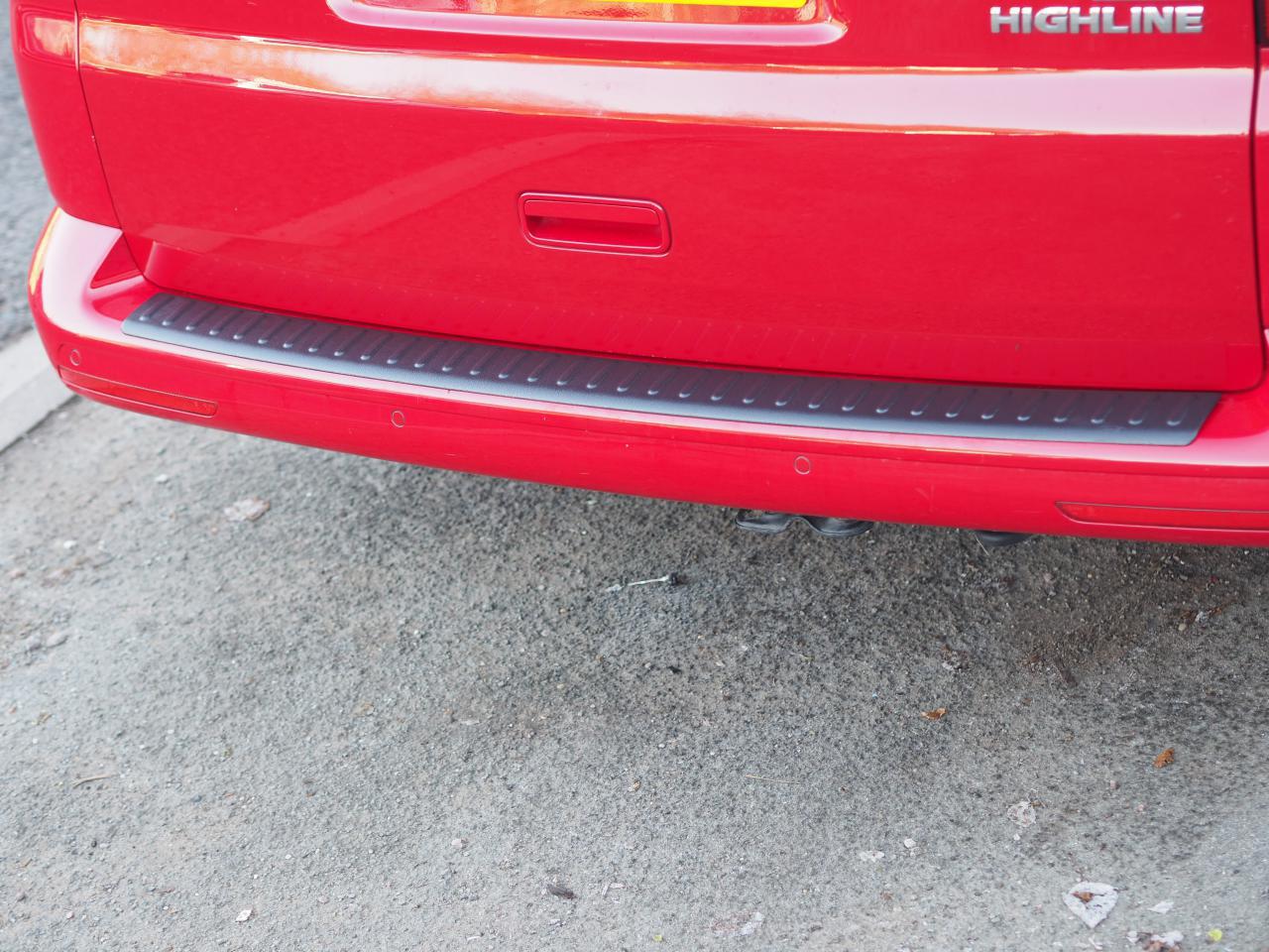 For VW T5 Transporter Multivan Black Plastic Rear Bumper Protector | Van-X