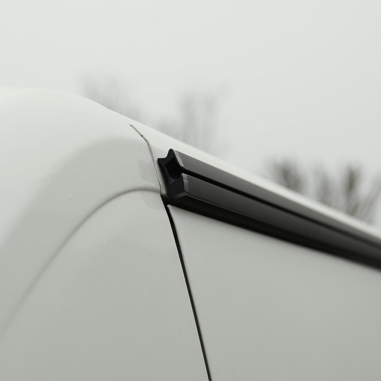 For Peugeot Boxer Black Campervan Awning Rails - Ideal for Campervan Drive-Away Awnings & Reimo Compatibility