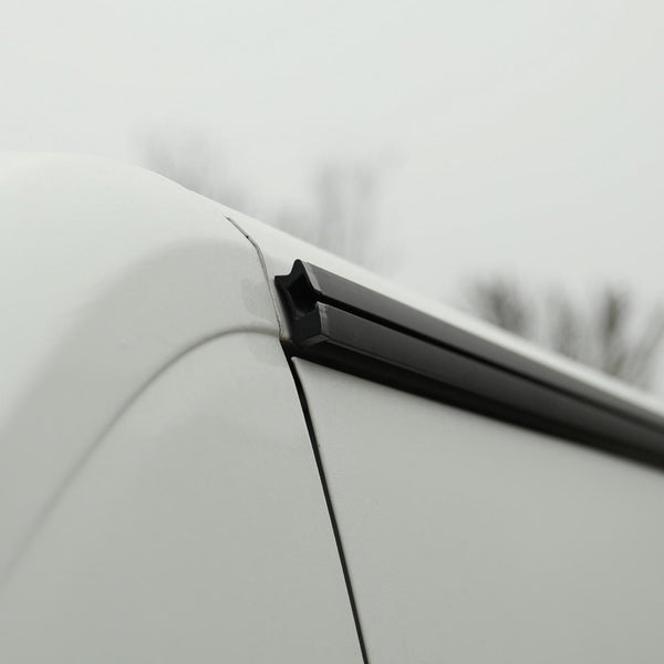 For Fiat Ducato / RAM ProMaster Black Awning Rails -  Ideal for Campervan Drive-Away Awnings & Reimo Compatibility