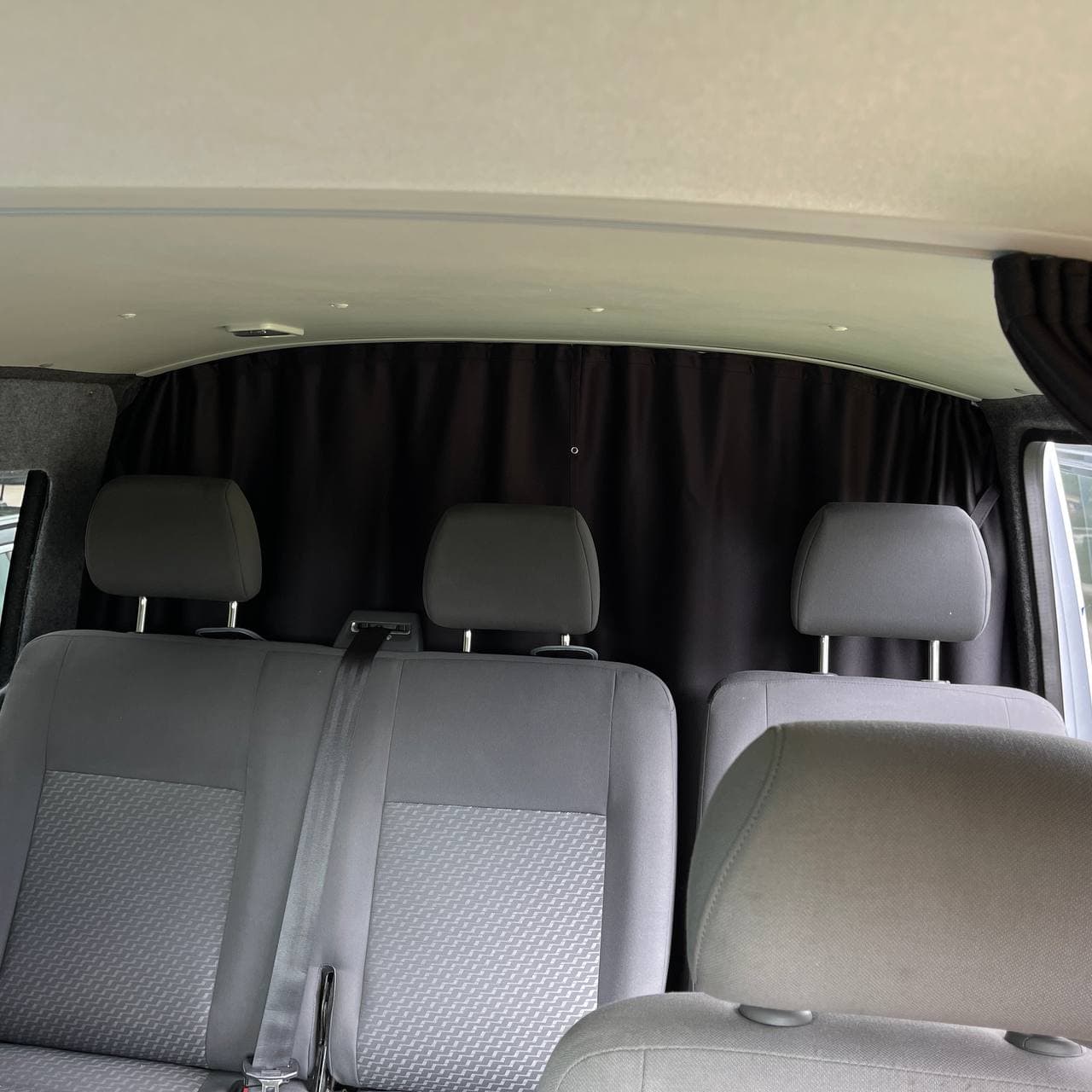 For VW T5,T5.1 Transporter Rear Seat Divider Curtain Kit with Rail Premium Quality - Van-X