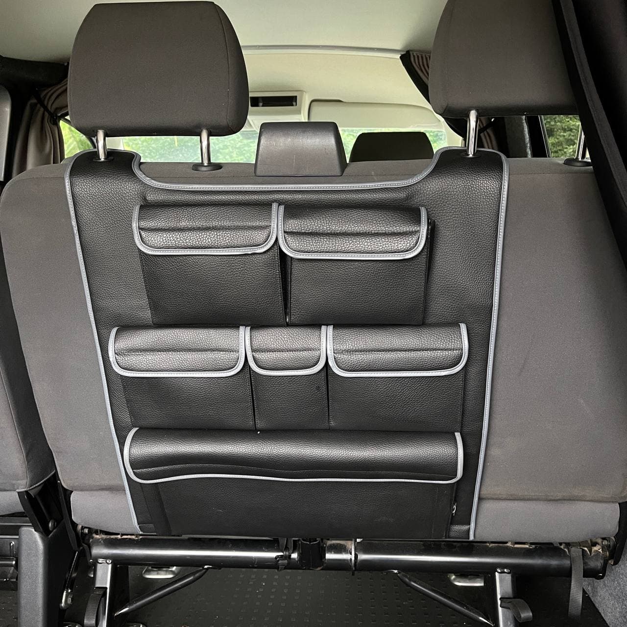 For Ford Transit Custom Double Seat Back Organiser – Premium Leatherette Storage Solution