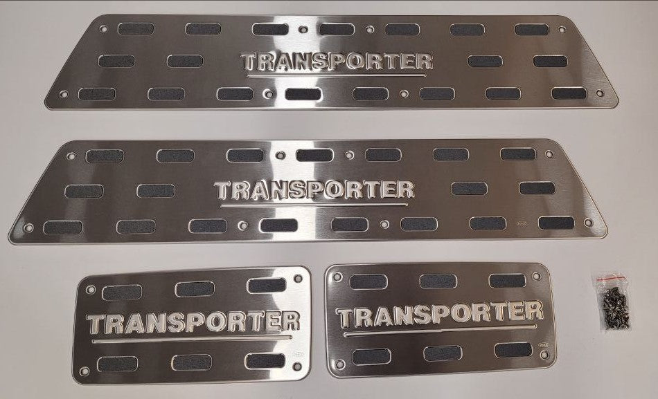 For VW T6.1 Transporter Step Protectors Stainless Steel For Kombi, Sport Line, Shuttle, Twin-doors (Set of 4)