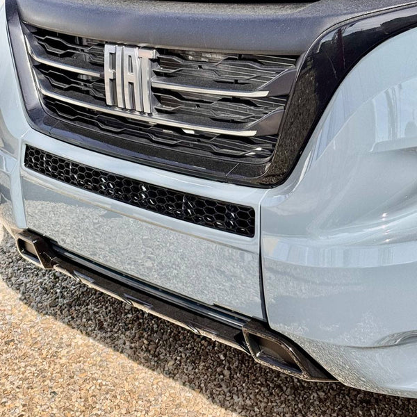 For Peugeot Boxer Bumper Honeycomb without Parking Sensors - Gloss Black | Van-X