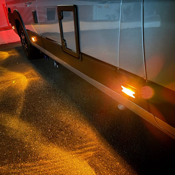 For Vauxhall Movano Signal Marker Light Cover/Guard – Gloss Black | Van-X