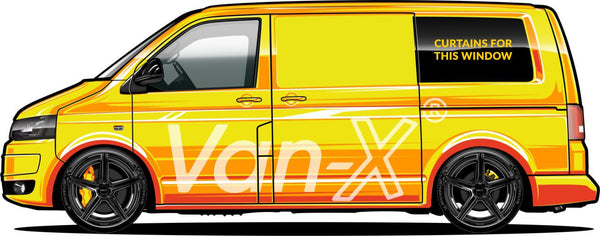 For VW T3 Premium Window Curtains - Black/Grey - CREATE YOUR OWN BUNDLE! Van-X