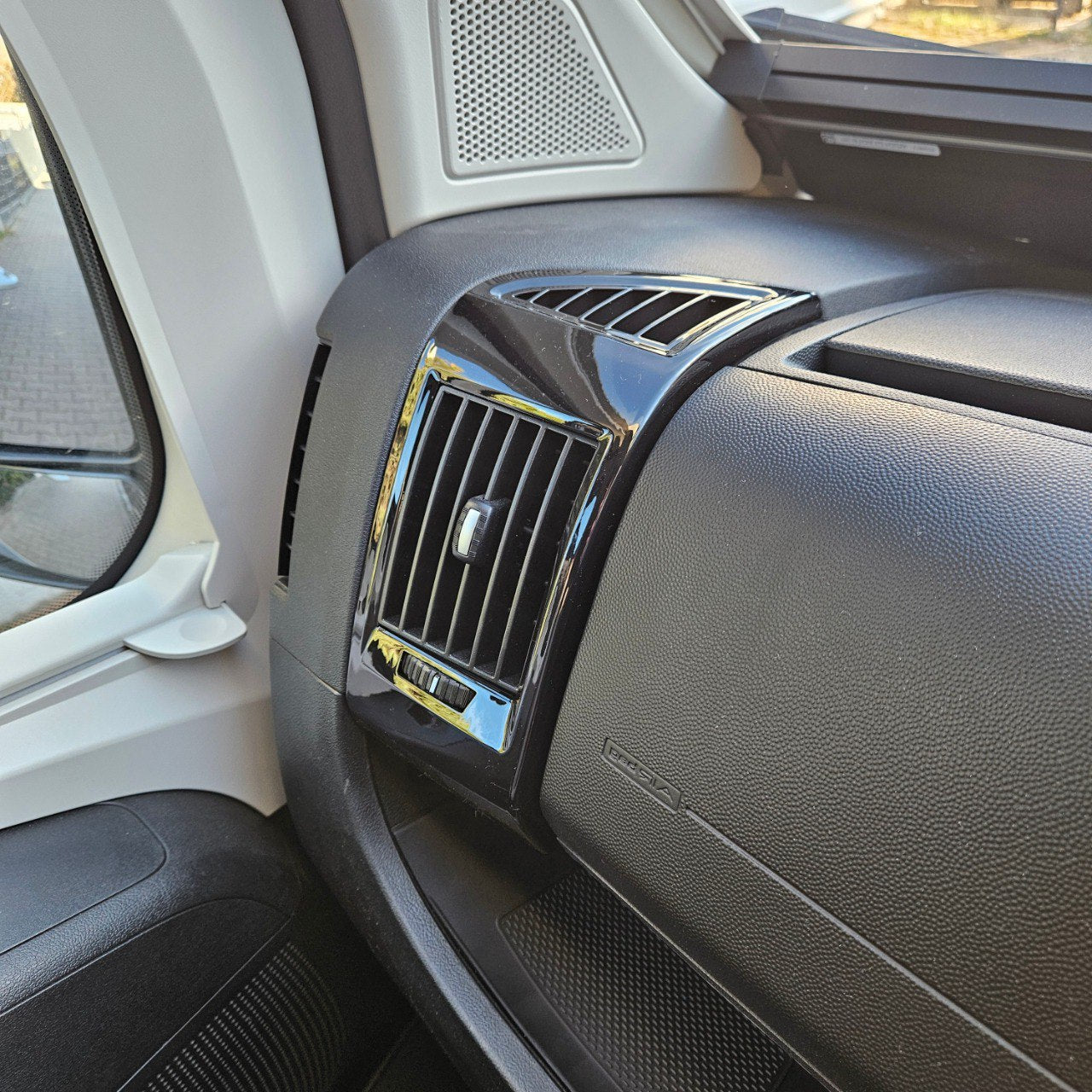 For Peugeot Boxer Dashboard Air Vent (Black) Painted and Ready to Fit